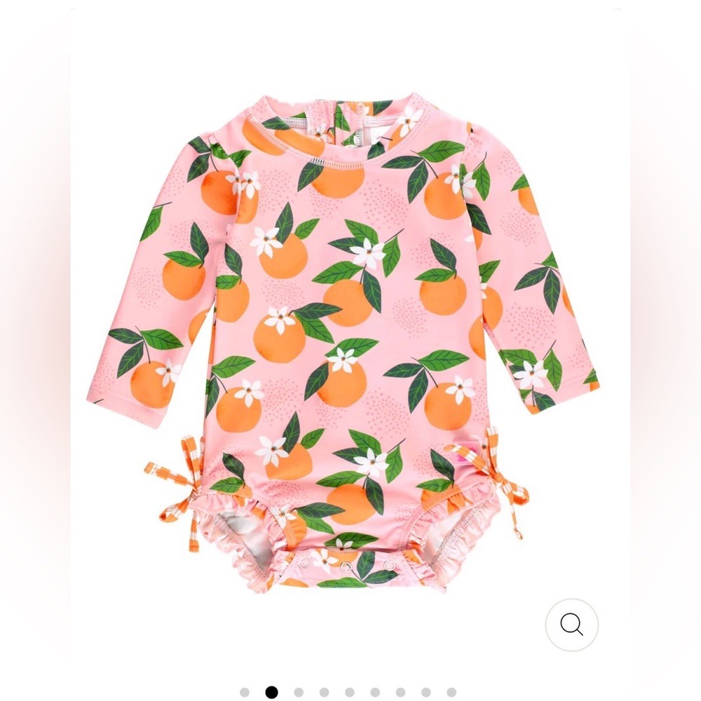 Pink‎ Floral Kids Swimwear